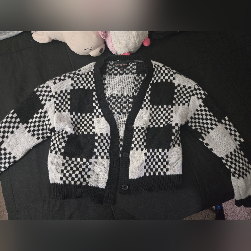 Almost Famous Monochrome Knit Cardigan